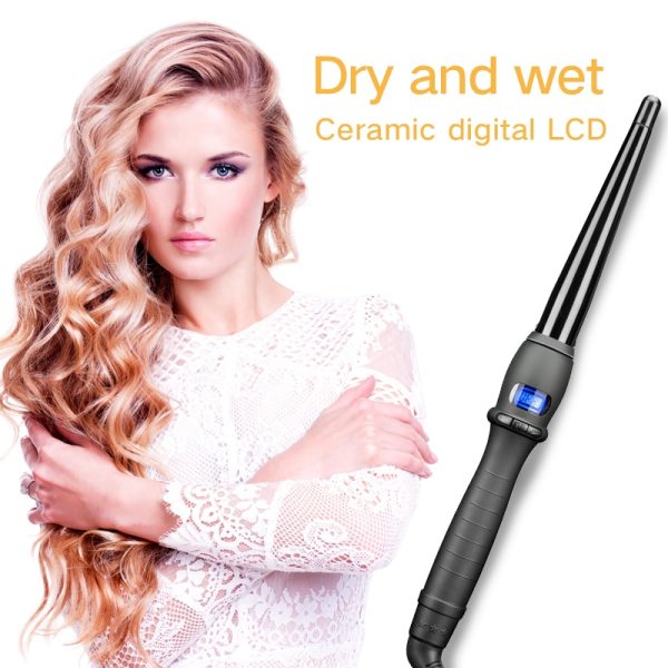 Ceramic Styling Tools professional Hair Curling Iron Hair waver Pear Flower Cone Electric Hair Curler Roller Curling Wand - Image 3