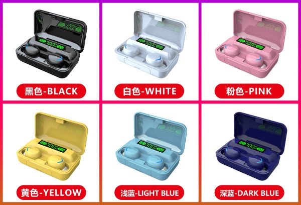 M10M30 Bluetooth Headset High-Capacity Wireless Private Model TWS New F9 Smiley Face Binaural 5.1 Noise Cancellation - Image 13