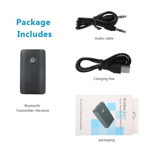 2 in 1 Wireless Bluetooth 5.0 Transmitter Receiver Chargable for TV PC Car Speaker 3.5mm AUX Hifi Music Audio Adapter - Image 6
