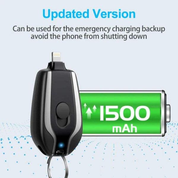 Mini Key Chain Charging Bag Portable Mobile Power Wireless Portable 1500mA Emergency Power - Image 4