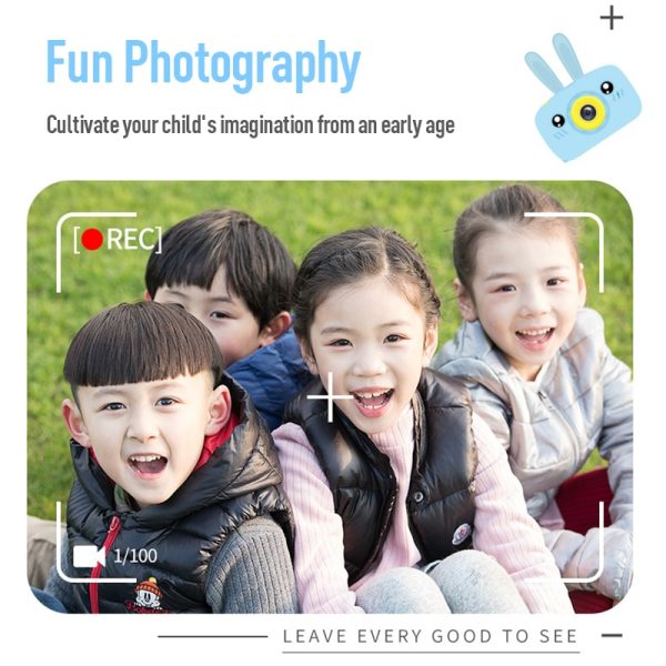 Children Take Photo Camera Full HD 1080P Portable Digital Video Camera 2 Inch LCD Screen Display Children ForKid Learning Study - Image 2