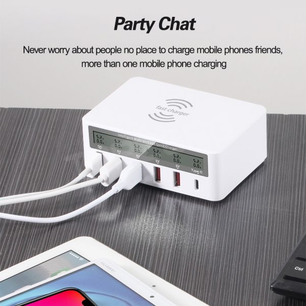 QI Wireless Charger Quick Charge 3.0 USB Charger For Samsung S10 Fast Charger Socket Adapter HUB Charger For iPhone Huawei Xiomi - Image 4