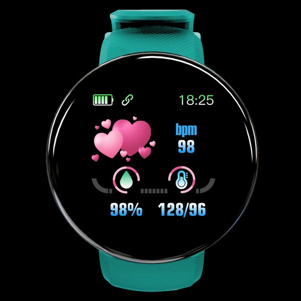 D18 Smart Bracelet Color Round Screen Heart Rate Blood Pressure Sleep Monitoring Pedometer Sports Encyclopedia Star Smart Watch - Image 9