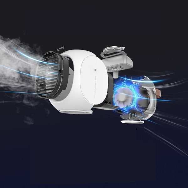 New Water-Cooled Mini Air-Conditioning Fan Portable Portable Refrigeration Shaking Head Fan Desktop Spray Small Air Cooler - Image 5