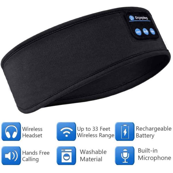 Sleep Headphones Bluetooth Headband,Upgrage Soft Sleeping Wireless Music Sleeping Headsets Perfect - Image 2