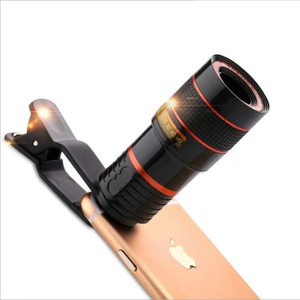 10 in 1 Kits 12x Zoom Telephoto Lens Fish eye Lens Wide Angle Macro Lenses Cell Phone Mobile Tripod - Image 3