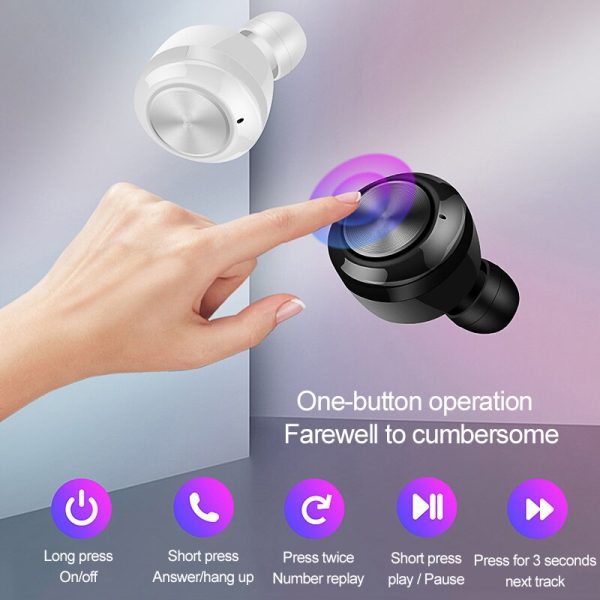 NBL TWS 5.0 Bluetooth Earphone Wireless Headphone IPX4 Waterproof  Stereoe Earbuds Micophone Headest Mini 300mAh Gaming earphone - Image 2