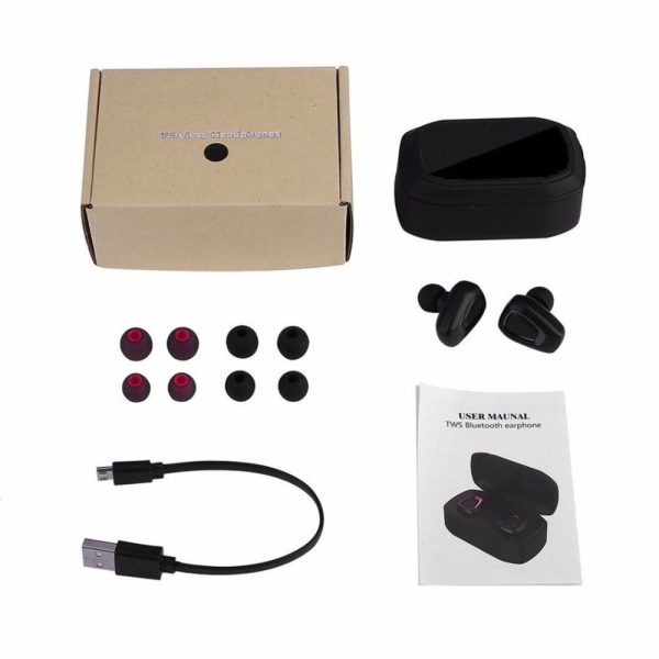 A7 TWS Wireless Bluetooth Headset Stereo Handfree Sports Bluetooth Earphone With Charging Box For iphone Android PK X2T i7/i7s - Image 6
