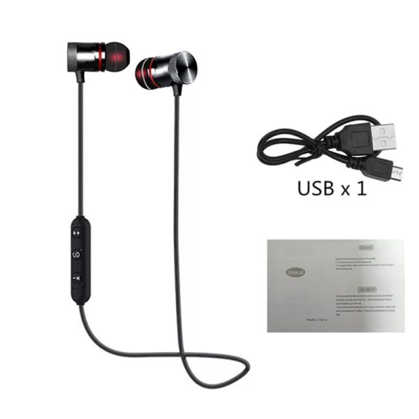 Wireless earphones Neckband Magnetic Sports 5.0 Bluetooth Earphone Stereo Earbuds Music Metal Headphones With Mic For All Phones - Image 3