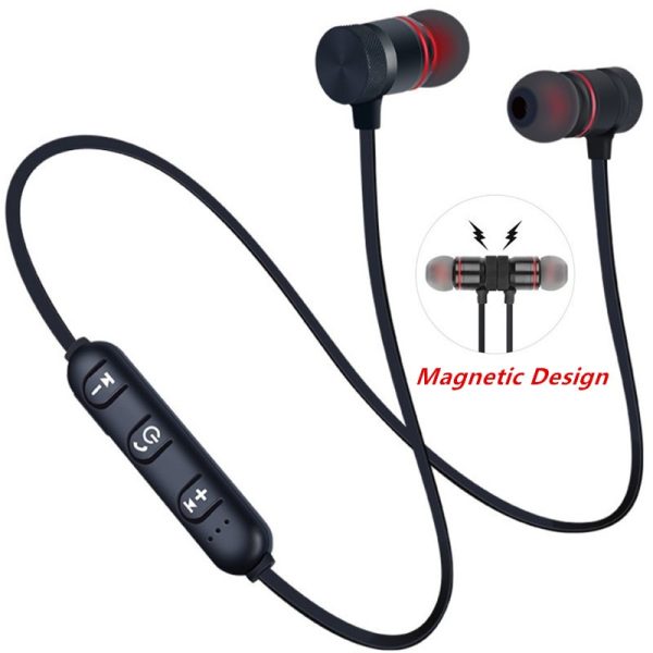 Wireless earphones Neckband Magnetic Sports 5.0 Bluetooth Earphone Stereo Earbuds Music Metal Headphones With Mic For All Phones - Image 7