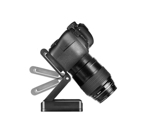 Z Flex Tilt Tripod Head Aluminum Alloy Folding Z Tilt Head Quick Release Plate Stand Mount Spirit Level