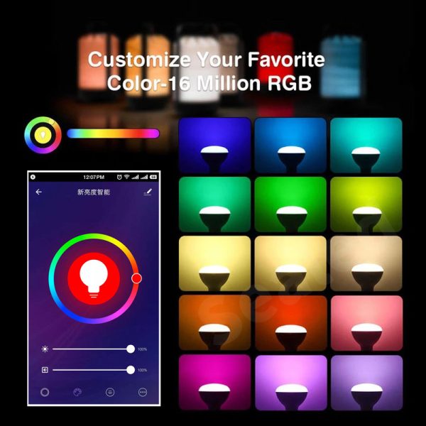 Tuya Smart WIFI Bulb Light BR30 tuya9W Colorful RGBCW Amazon Alexa Google Speaker - Image 2