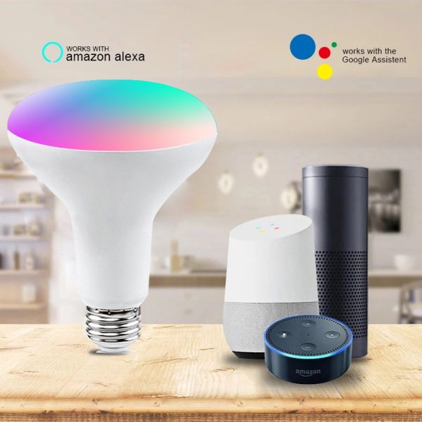 Tuya Smart WIFI Bulb Light BR30 tuya9W Colorful RGBCW Amazon Alexa Google Speaker - Image 3