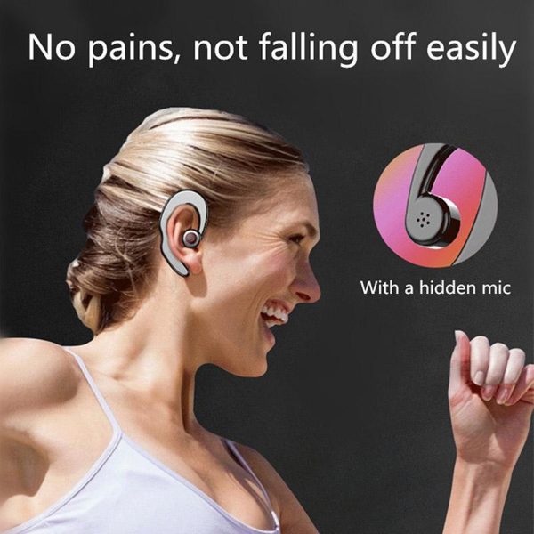 S2 Bluetooth Headphone Wireless Headset Bone Conduction Hook Earphone Sports earpiece With Mic for phone Music - Image 5
