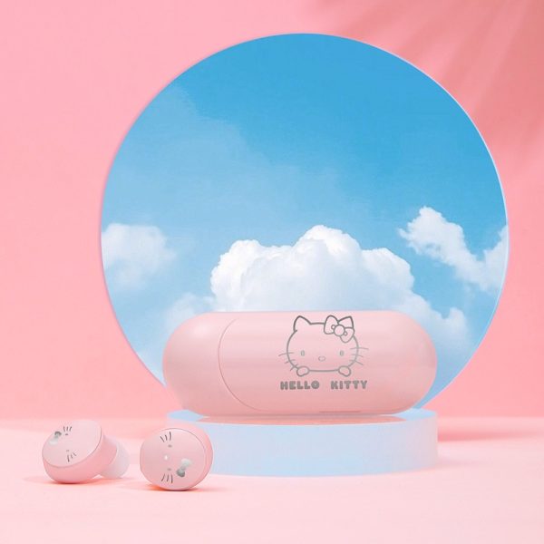 Hello Kitty WIreless Bluetooth Earphone With Charging Case Smart Touch HiFi Earphone Mini Headset Noise Reduction Earphones - Image 4