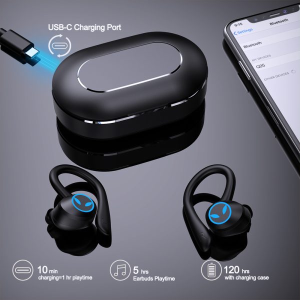 New Ear-Mounted Noise-Cancelling Wireless Bluetooth Headset TWS In-Ear Sports Waterproof Gaming Headset - Image 7