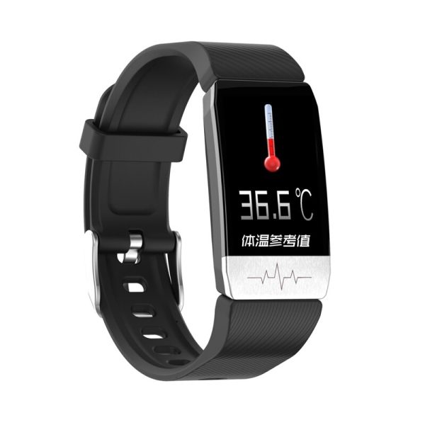 T1 Smart Watch Band With Temperature Immune Measure ECG Heart Rate Blood Pressure Monitor Weather Forecast Drinking Remind - Image 7