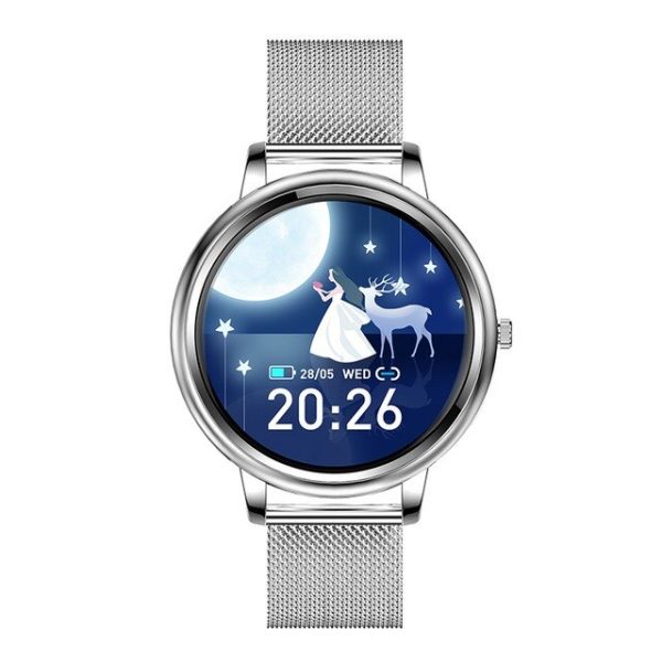 Proker Smart Watch Full Touch Control Round Screen Fashion Women Smartwatch Lady Health Tracking Watch For iOS Android - Image 4