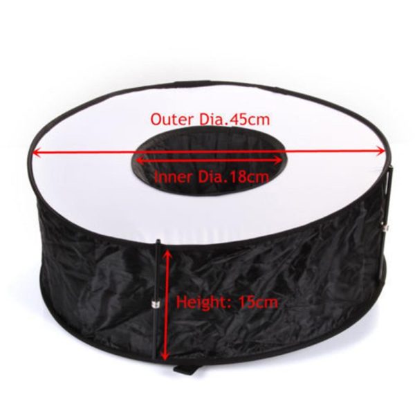 New Ring Softbox Flash Round Flash Softbox Foldable Soft Flash Diffuser Camera - Image 6