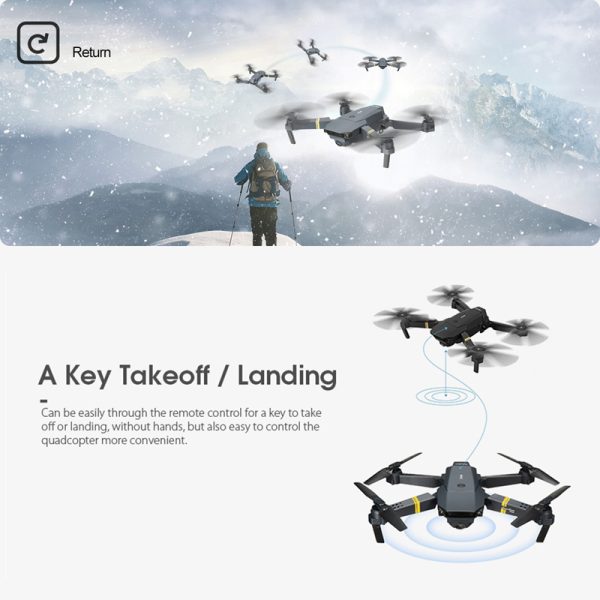 Eachine E58 WIFI FPV With Wide Angle HD 1080P/720P/480P Camera Hight Hold Mode Foldable Arm RC Quadcopter Drone X Pro RTF Dron - Image 5