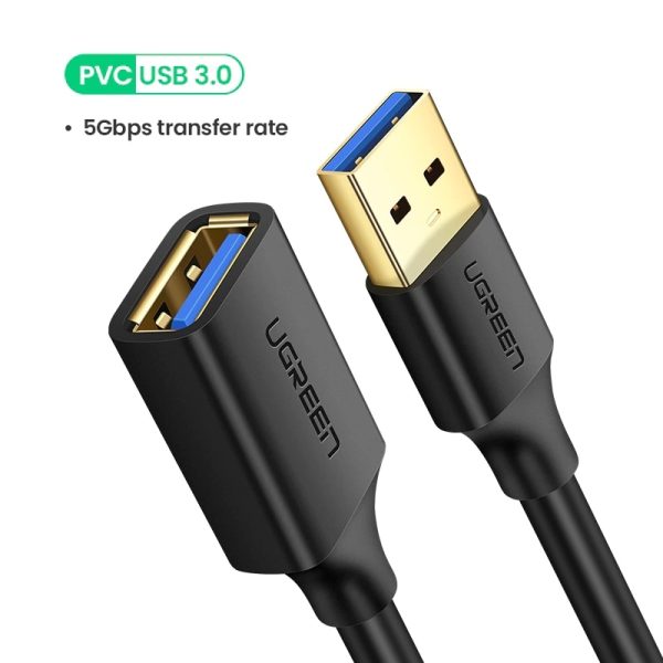 UGREEN USB Extension Cable USB 3.0 Extender Cord Type A  Male to Female Data Transfer Lead for Playstation Flash Drive USB 2.0 - Image 7