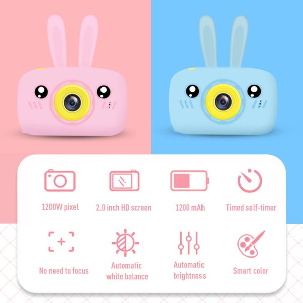 Children Take Photo Camera Full HD 1080P Portable Digital Video Camera 2 Inch LCD Screen Display Children ForKid Learning Study - Image 6