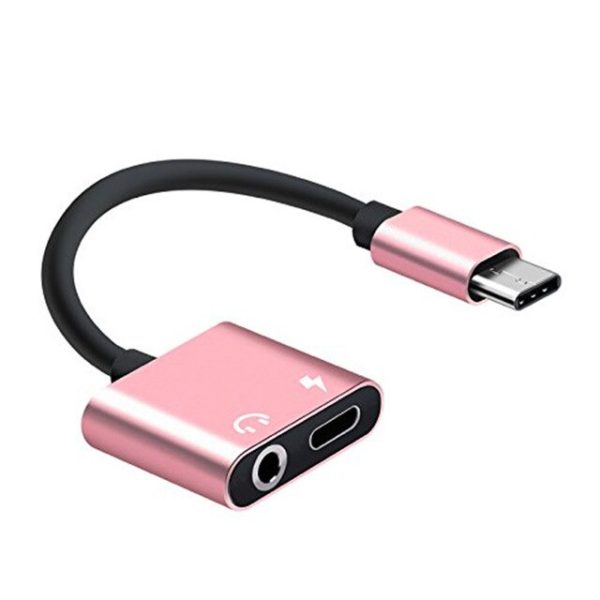 2PCS 2 In 1 Usb Typec Adapter Earphone Charging Splitter To 3.5mm Headphone Jack Audio Aux for Xiaomi Huawei Oneplus Phone Cable - Image 8