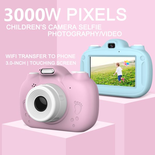 New Touch Screen WIFI Kids Camera 2800W Small SLR Dual Lens Kids Digital Camera Gift For Children - Image 2