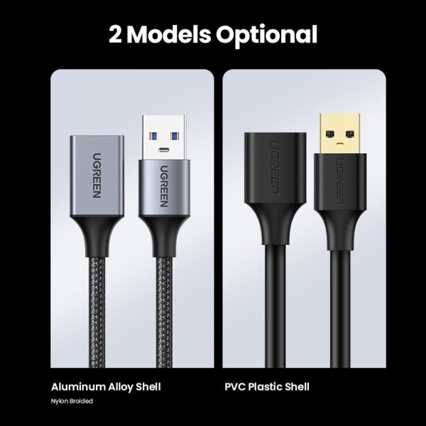 UGREEN USB Extension Cable USB 3.0 Extender Cord Type A  Male to Female Data Transfer Lead for Playstation Flash Drive USB 2.0 - Image 6