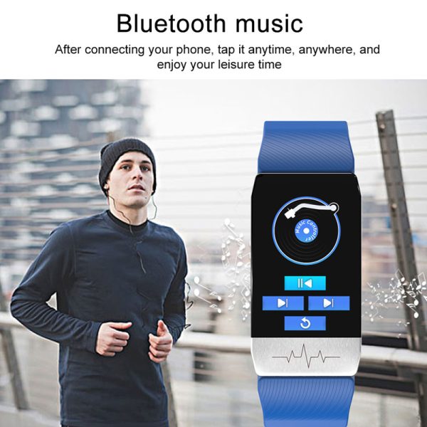 T1 Smart Watch Band With Temperature Immune Measure ECG Heart Rate Blood Pressure Monitor Weather Forecast Drinking Remind - Image 3
