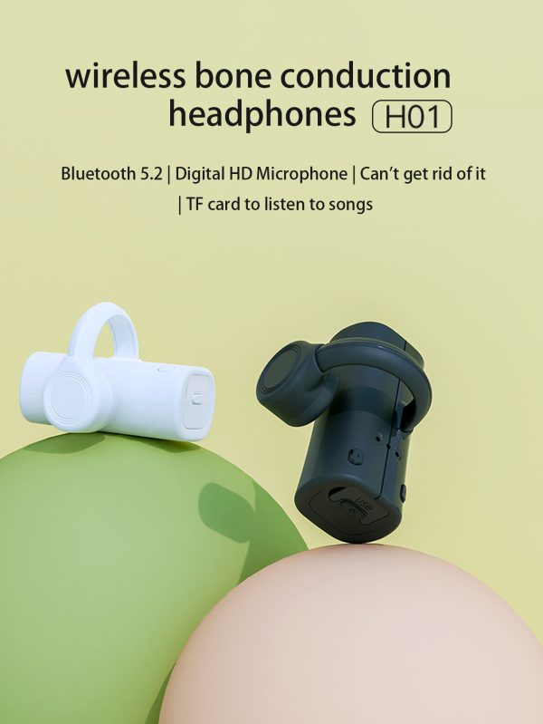 1pc Single Ear Low Latency Game Real Bone Conduction Bluetooth Headset Not In-Ear Sports Anti-Sweat Bone Conduction Headphone - Image 2