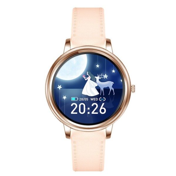 Proker Smart Watch Full Touch Control Round Screen Fashion Women Smartwatch Lady Health Tracking Watch For iOS Android - Image 5