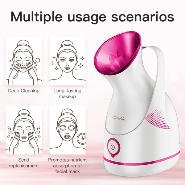 KONKA Facial steamer Large-capacity water tank 100ml Gentle and Deap cleaning face steamer Electric spa face steamer Whitening - Image 2