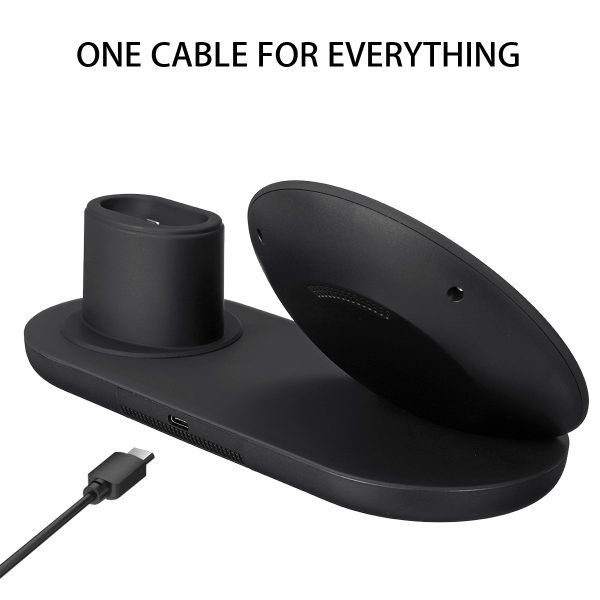 3 in1 10W Qi Wireless Charger Dock Station Fast Charging for Apple Watch 1 2 3 4 For iPhone XR XS Max For Samsung S9 For AirPods - Image 6