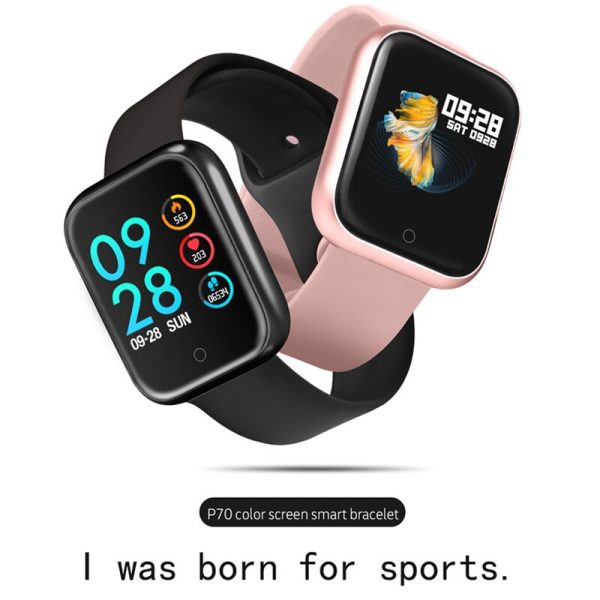 P70 smart wristband +earphone+belt /set smart band women with heart rate blood pressure waterproof watch for ios android - Image 2