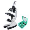 1200X Digital Microscope Set with Accessories Kit for Children Kids Students Gift All-Metal 100X 600X 1200X White Microscope