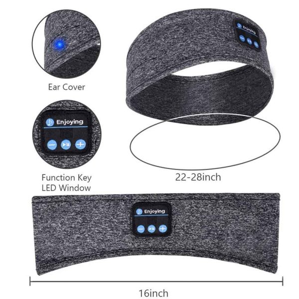 Sleep Headphones Bluetooth Headband,Upgrage Soft Sleeping Wireless Music Sleeping Headsets Perfect - Image 6