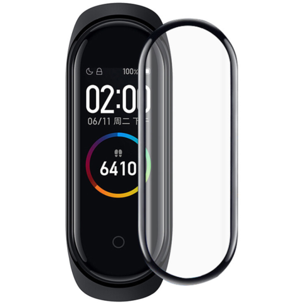 3D Protective Glass for Xiaomi mi band 4 5 glass film for Mi band5 Smart Watchband 4 5 Soft Screen Protector Film For mi band 4