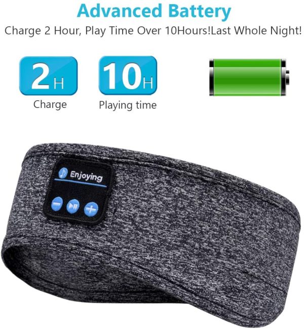 Sleep Headphones Bluetooth Headband,Upgrage Soft Sleeping Wireless Music Sleeping Headsets Perfect - Image 8