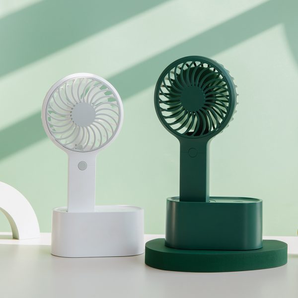 Shaking Head Fan USB Mini Desktop Small Fan Convenient Hand-Held Outdoor Student Fan - Image 2