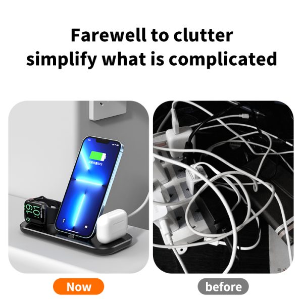 The New Three-In-One Wireless Charger Is Suitable For Apple Mobile Phone Headset Watch Charging Plug Charging Seat Source - Image 6
