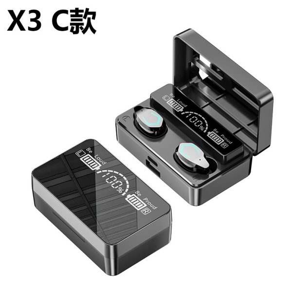 M10M30 Bluetooth Headset High-Capacity Wireless Private Model TWS New F9 Smiley Face Binaural 5.1 Noise Cancellation - Image 17