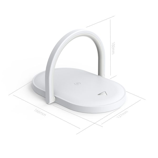 Night Light Wireless Charger 15W Fast Charge with Mobile Phone Stand Desk Lamp Power Bank - Image 2