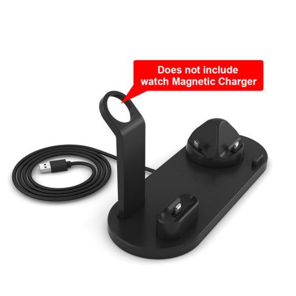 4 in 1 Wireless Charging Dock Station For Apple Watch iPhone X XS XR MAX 11 Pro 8 Airpods 10W Qi Fast Charger Stand Holder - Image 7