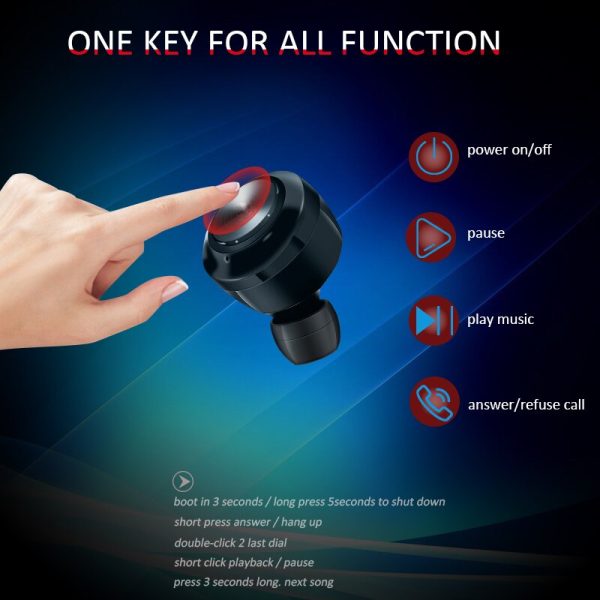 NBL TWS 5.0 Bluetooth Earphone Wireless Headphone IPX4 Waterproof  Stereoe Earbuds Micophone Headest Mini 300mAh Gaming earphone - Image 5