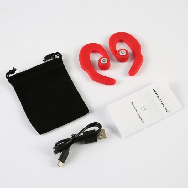 S2 Bluetooth Headphone Wireless Headset Bone Conduction Hook Earphone Sports earpiece With Mic for phone Music - Image 10