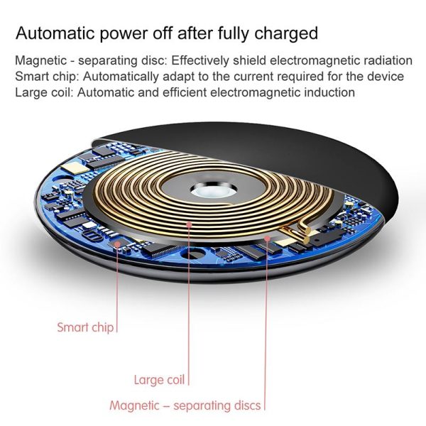 Baseus 15W Quick Wireless Charger For iPhone X 8 Wireless Charging Charger For Samsung Note8 S8 S9 S9+ S7 Fast Wireless Charger - Image 7