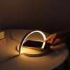 Wooden Qi Wireless Charger Lamp Desktop Wireless Charging Nightligh Stand Holder For Samsung Galaxy S10e Note10 9 Plus Xiaomi