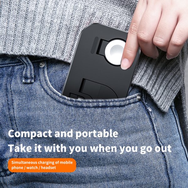 The New Three-In-One Wireless Charger Is Suitable For Apple Mobile Phone Headset Watch Charging Plug Charging Seat Source - Image 2