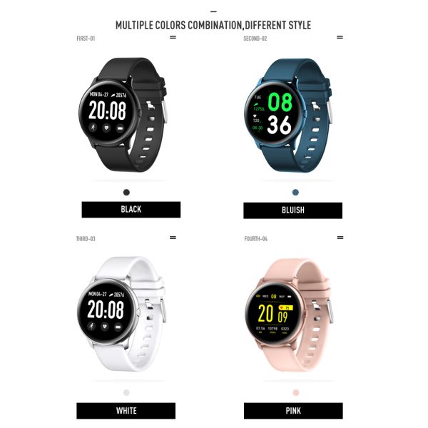 KW19 Pro wommen smart watch full touch screen blood oxygen pressure sport smartwatch men tracker fitness - Image 6